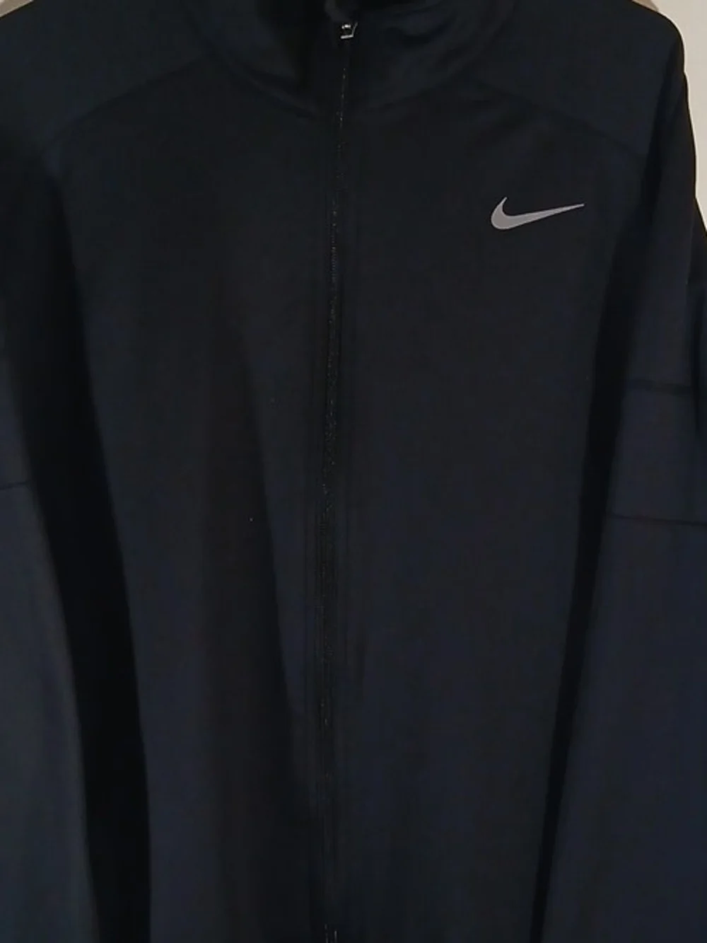 Nike Black Lightweight Full-Zip Shirt Jacket with Reflective Swoosh